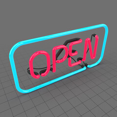 Neon open sign