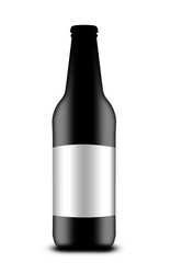 dark bottle with beer