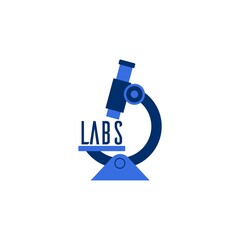 Lab logo design isolated on white background