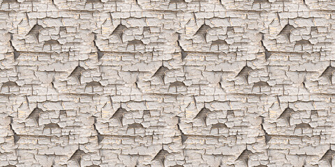 Seamless Cracked Wood. Worn Crack Poster. Rough 