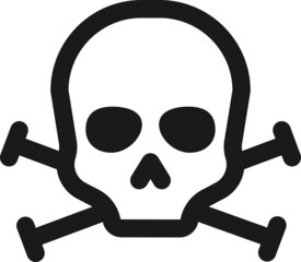 skeleton icon. danger icon vector