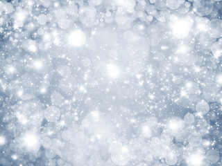 Blue and white abstract winter gradient bokeh background
