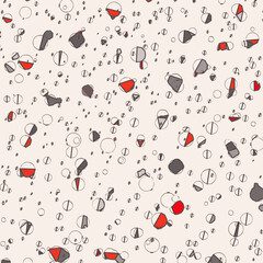 Vintage geometric pattern. Vector monochrome illustration. Hipster fashion style.