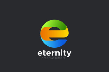 Letter E Logo design vector template