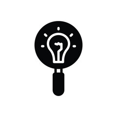 Black solid icon for discovery