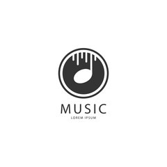 Music icon logo concept design vector template. Guitar, violin, string logo vector