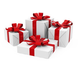 Fototapeta premium Gift Boxes Isolated
