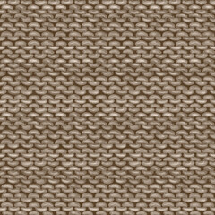 Beige gray realistic knitted seamless pattern. Watercolor hand paint cozy warm knit texture