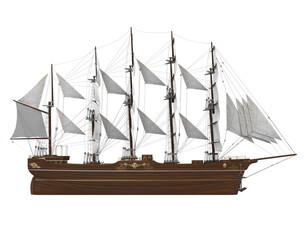 Sail Ship Isolated