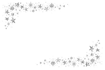 Watercolor Paint Christmas card frame Silver Metallic Elegant handmade painting bush