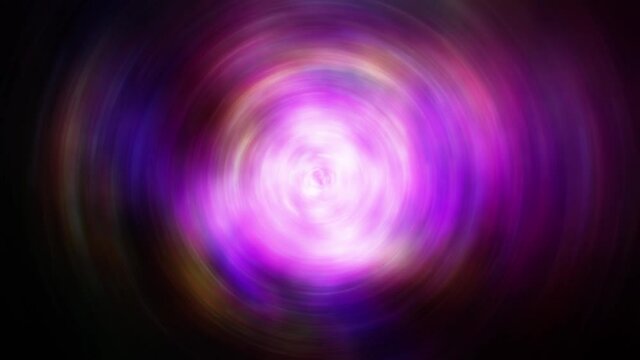4K Seamless Loop Colorful Mysterious Energy Wave. A glowing ripple plasma energy wave circles. Abstract motion graphic for logos and overlays. 3D rendering looped Rainbow Vortex Tunnel Background.