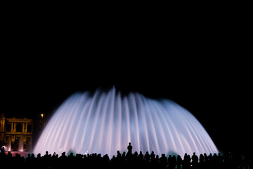 The Famous Magic fountain in Barcelona, Spain.