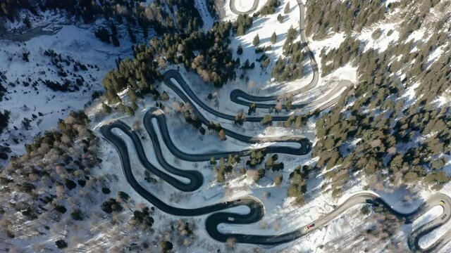 Maloja Pass in der Schweiz in Graub&uuml;nden