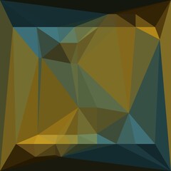 yellow and bright blue linear horizontal stripes on a jet black background transformed to abstract cubist triangular patterns and intricate designs