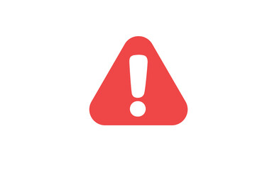 Alert icon. Exclamation danger sign. Rounded triangle with exclamation mark.