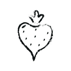 Turnip Vegetable simple brush icon