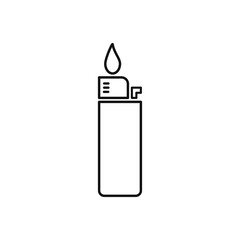 Lighter icon vector. Thin line lighter outline icon vector illustration.
