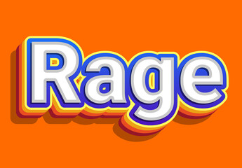 3D Retro Pop Bold Text Effect