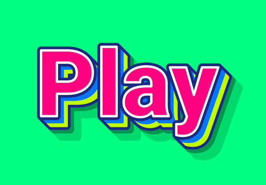 Friendly and Colorful Text Effect
