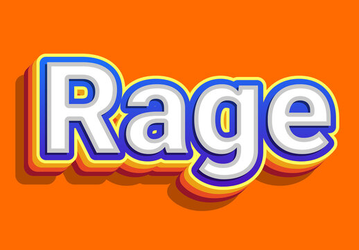 3D Retro Pop Bold Text Effect