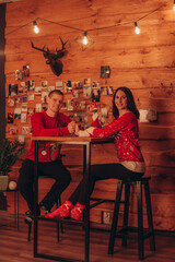 couple celebrate new year