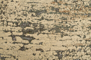 Old yellow wooden wall close