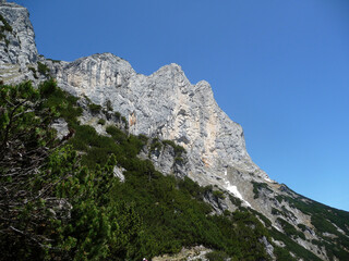 Via ferrata at Berchtesgadener Hochthron mountain, Bavaria, Germany