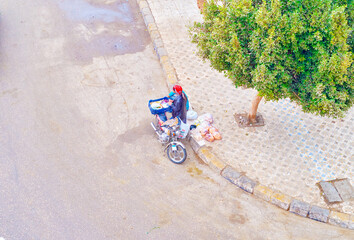 The street seller in Giza, Egypt