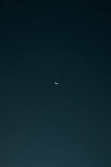 Moon at night, clear sky