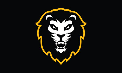 Lion sports vector mascot logo