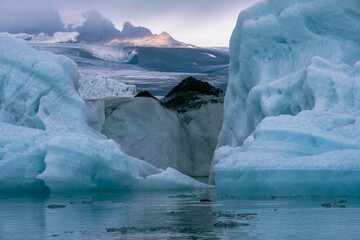 iceberg in jokulsarlon lagoon