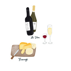 ワインとチーズ