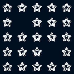 Seamless pattern with Christmas stars (New Year)
