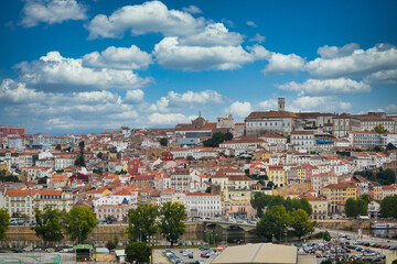 Fototapeta na wymiar Panorama of Coimbra city in Portugal.