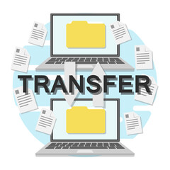 File transfer between two laptops.