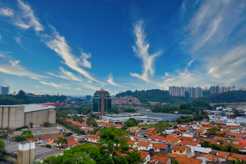 Foto aérea da zona sul de São Paulo, ambiente residencial