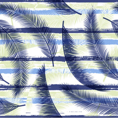 Elegant coconut palm leaves tree branches 