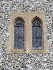 Fototapeta na wymiar View of the old church windows