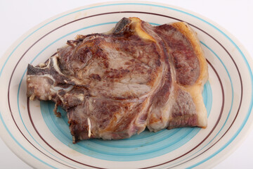 rib eye meat as main course food