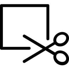 
Empty coupon line vector icon 
