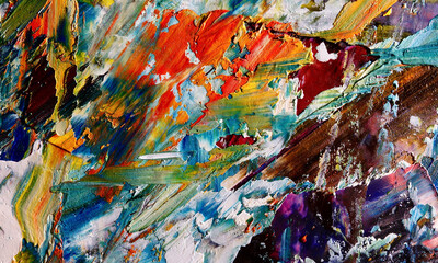  Abstract oil painting on canvas . background wallpaper. Modern motif visual art . Trendy hand...