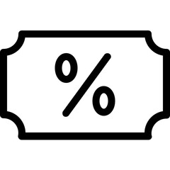 
An empty product price tag in line vector icon design
