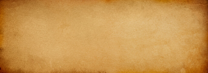 Brown vintage old paper grunge background, banner