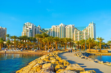 The first line of Eilat, Israel