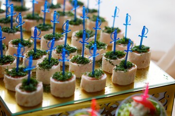 Appetizer canapés
