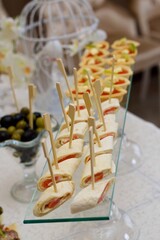 Appetizer canapés