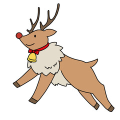 クリスマス　トナカイ　かわいい　イラスト