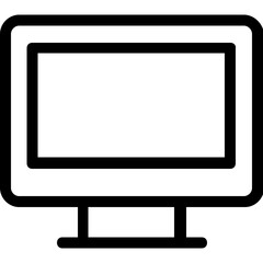 
Monitor Line Vector Icon
