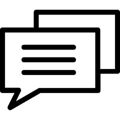 
Chat Bubble Line Vector Icon
