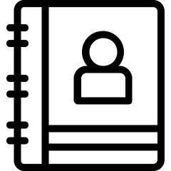 
Diary Line Vector Icon
